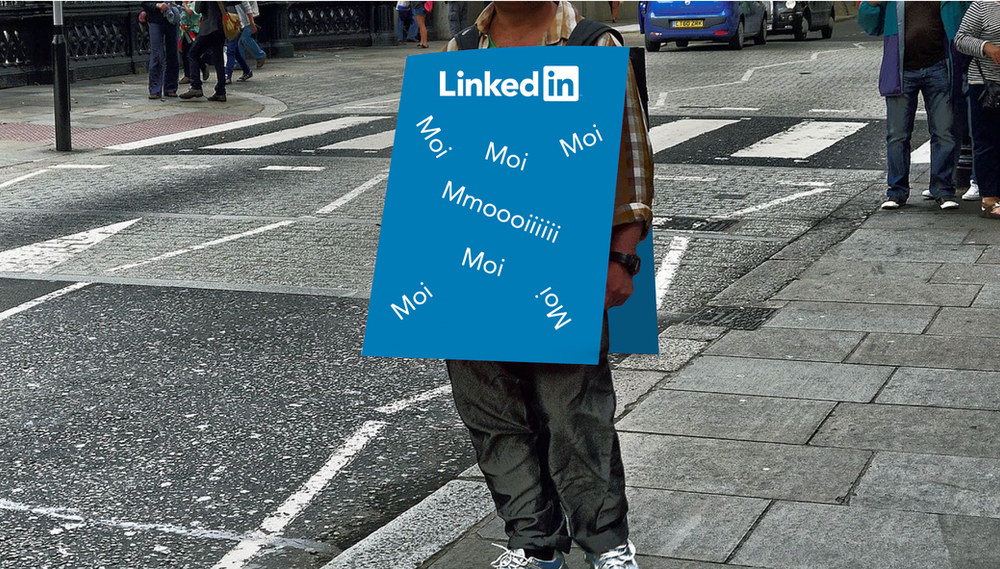 Les hommes et les femmes sandwich sur LinkedIn